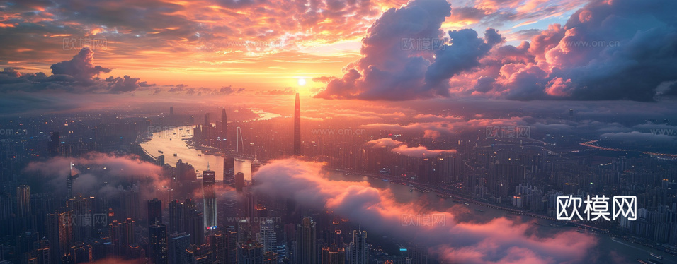 夜晚都市外景下載(渲染圖4)