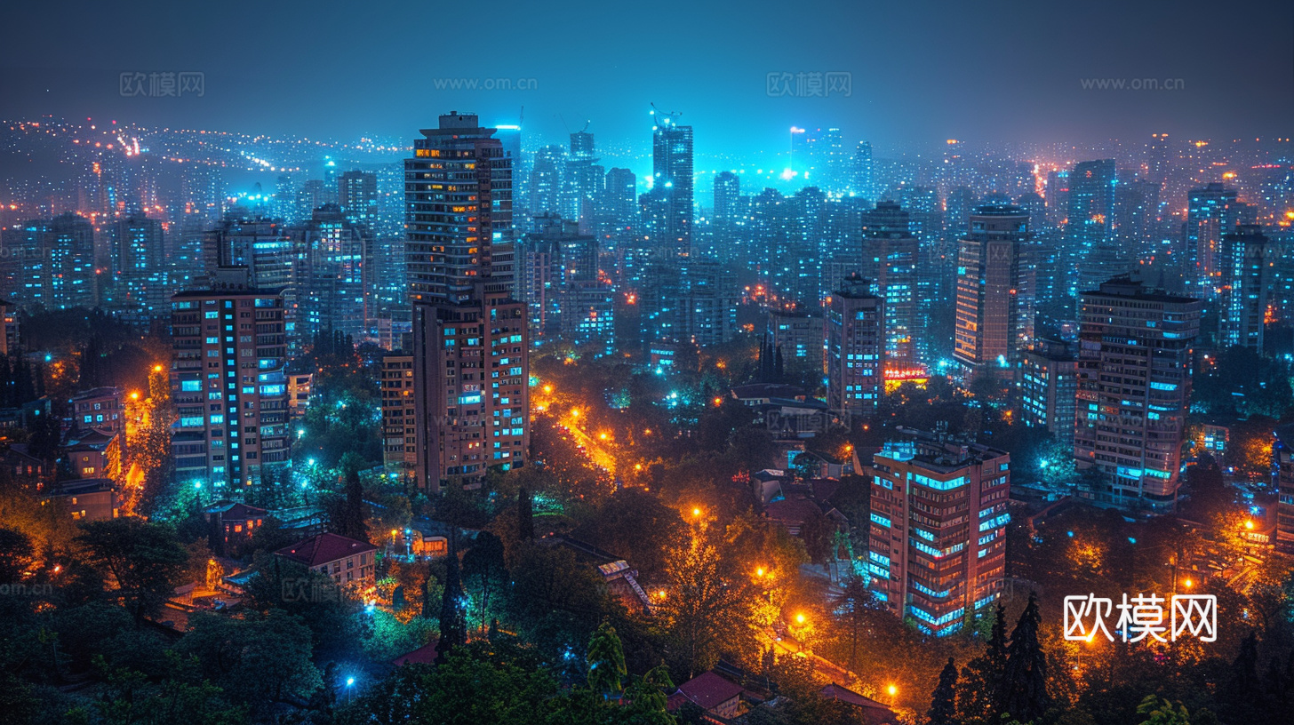 夜晚都市外景