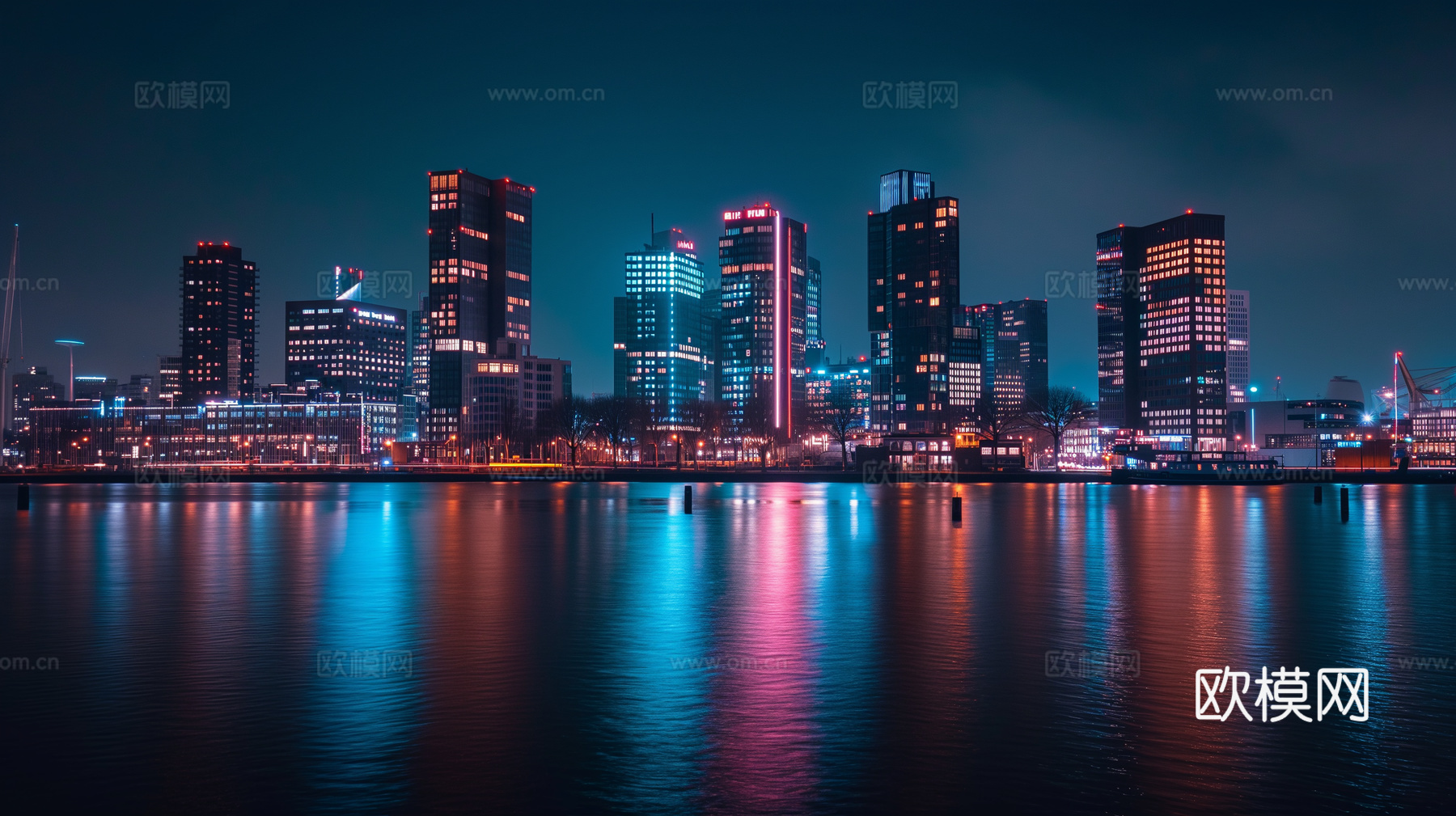 夜晚都市外景
