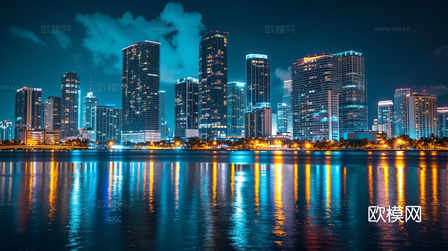 夜晚都市外景下载（渲染图1）