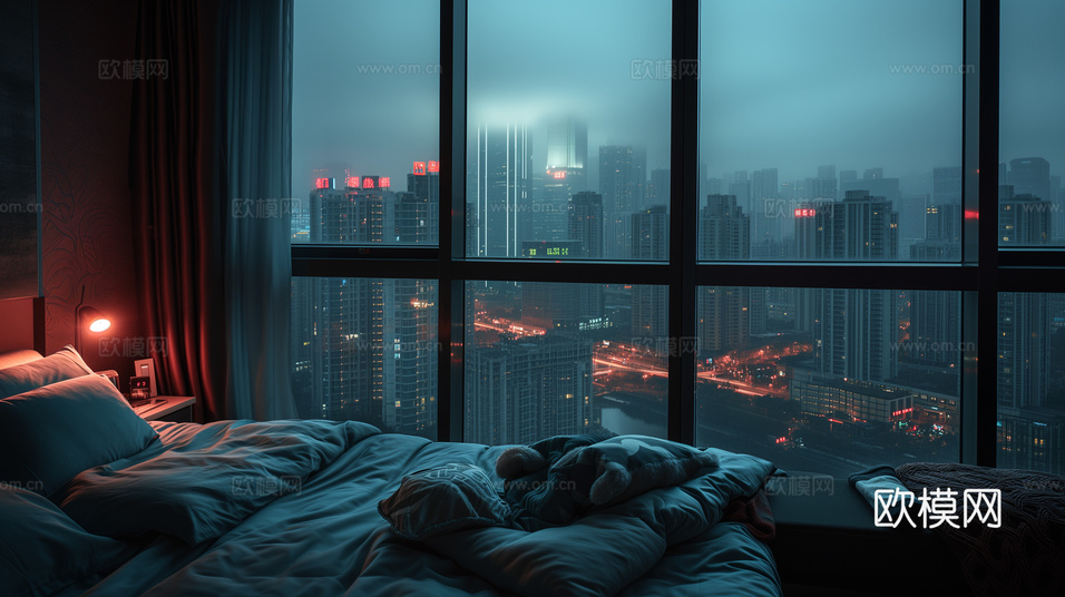 夜晚都市外景下载(渲染图5)