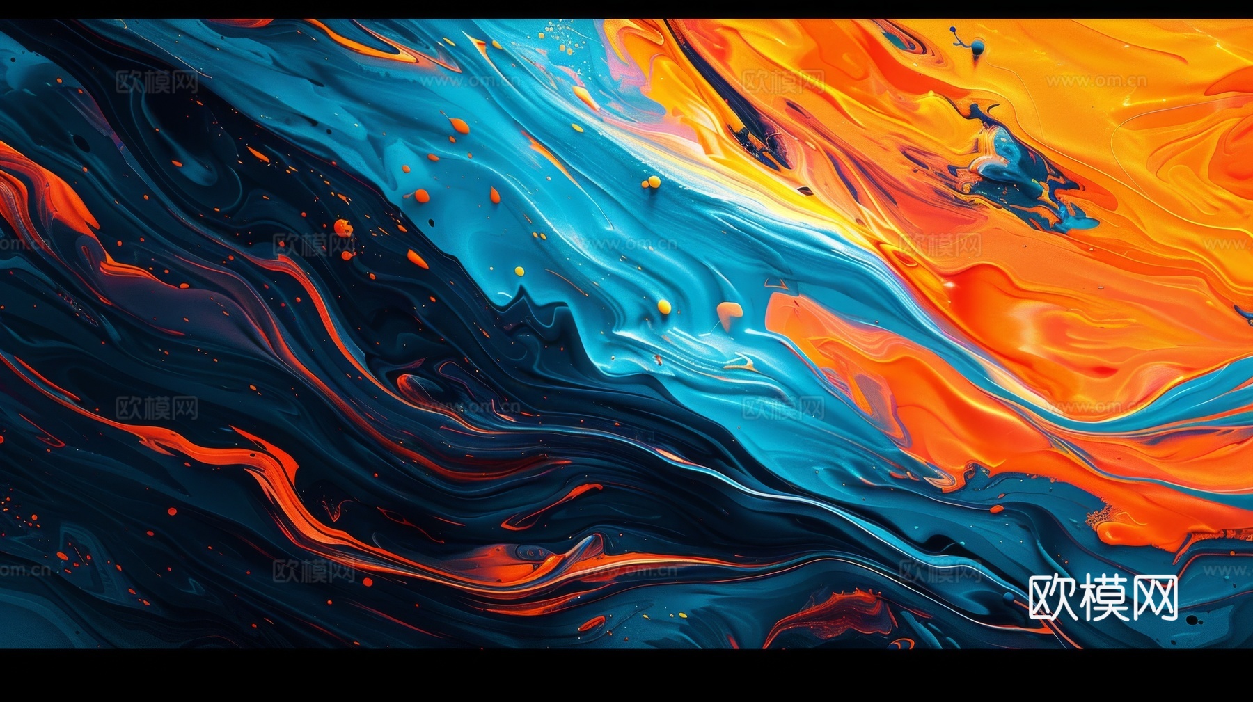 3D立体肌理油画涂抹背景壁纸
