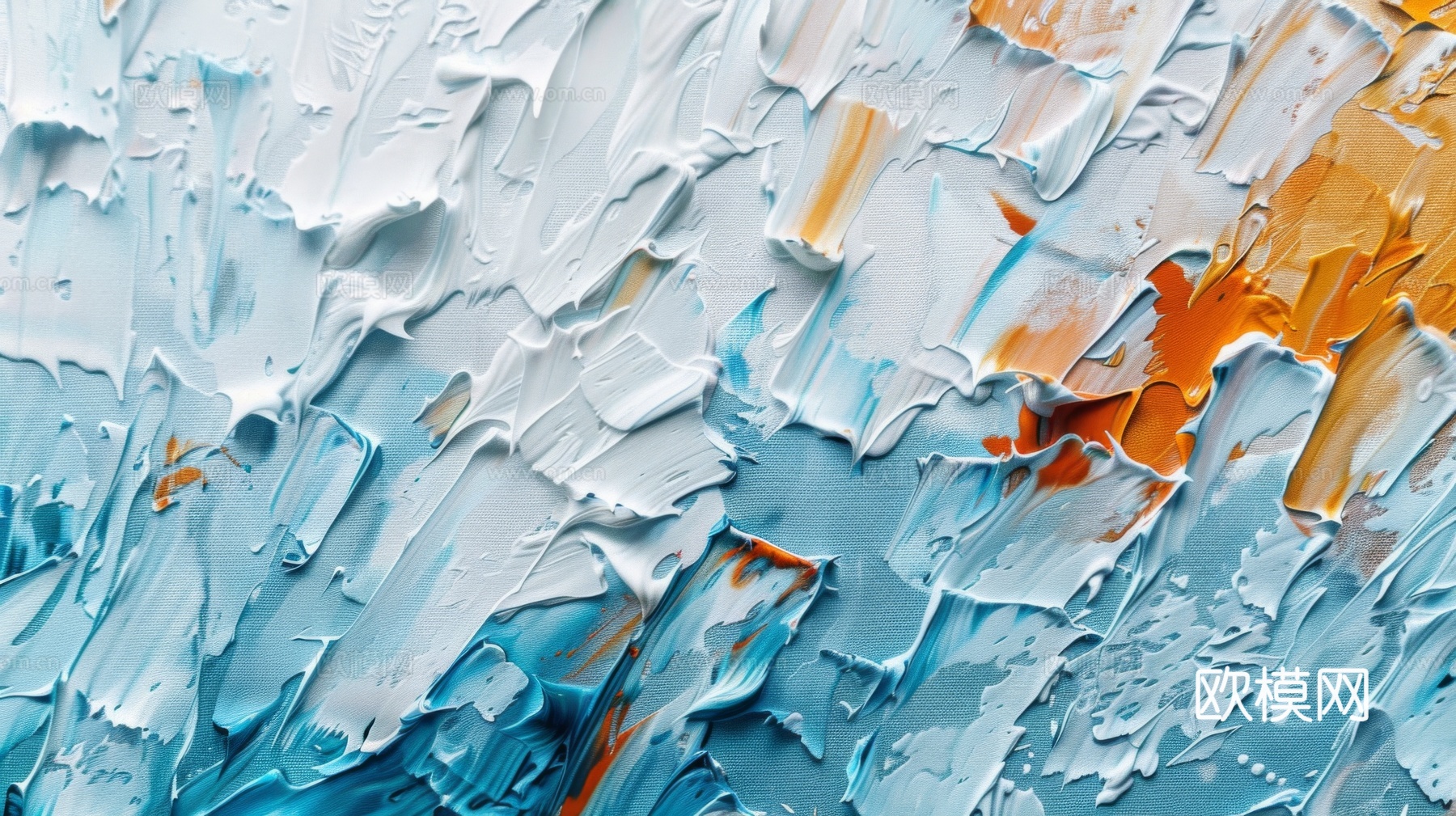 3D立体肌理油画涂抹背景壁纸