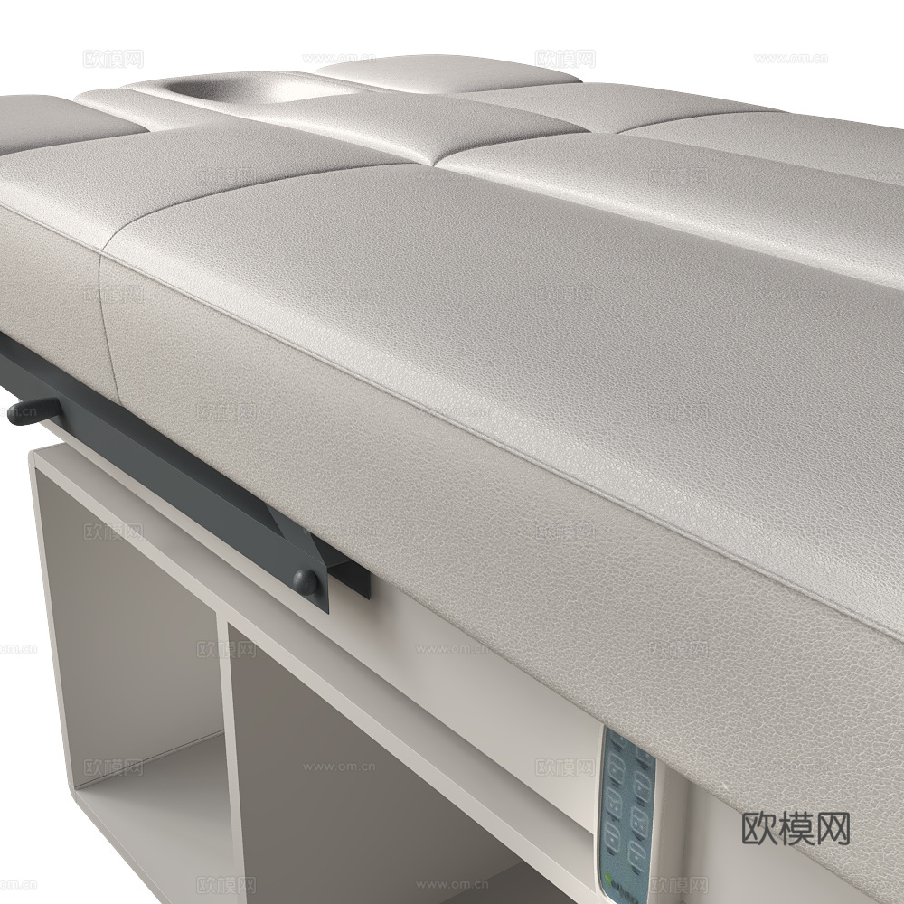 现代专业皮革按摩床3d模型