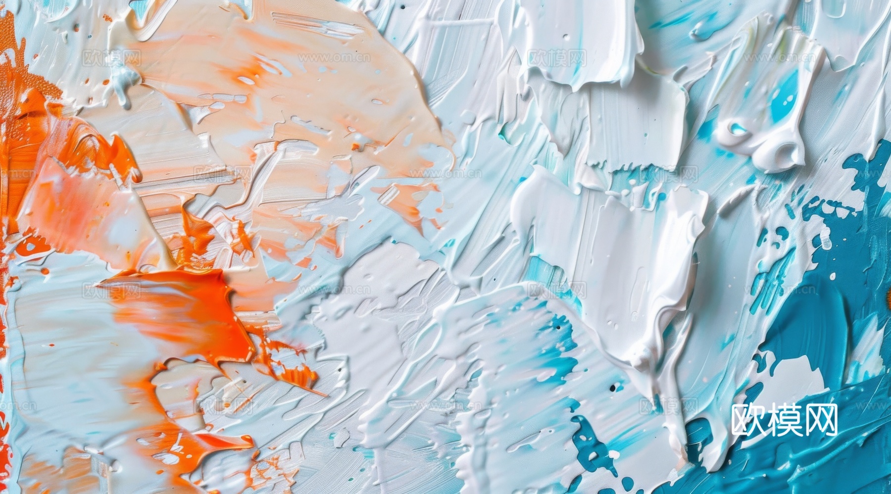 3D立体肌理油画涂抹背景壁纸