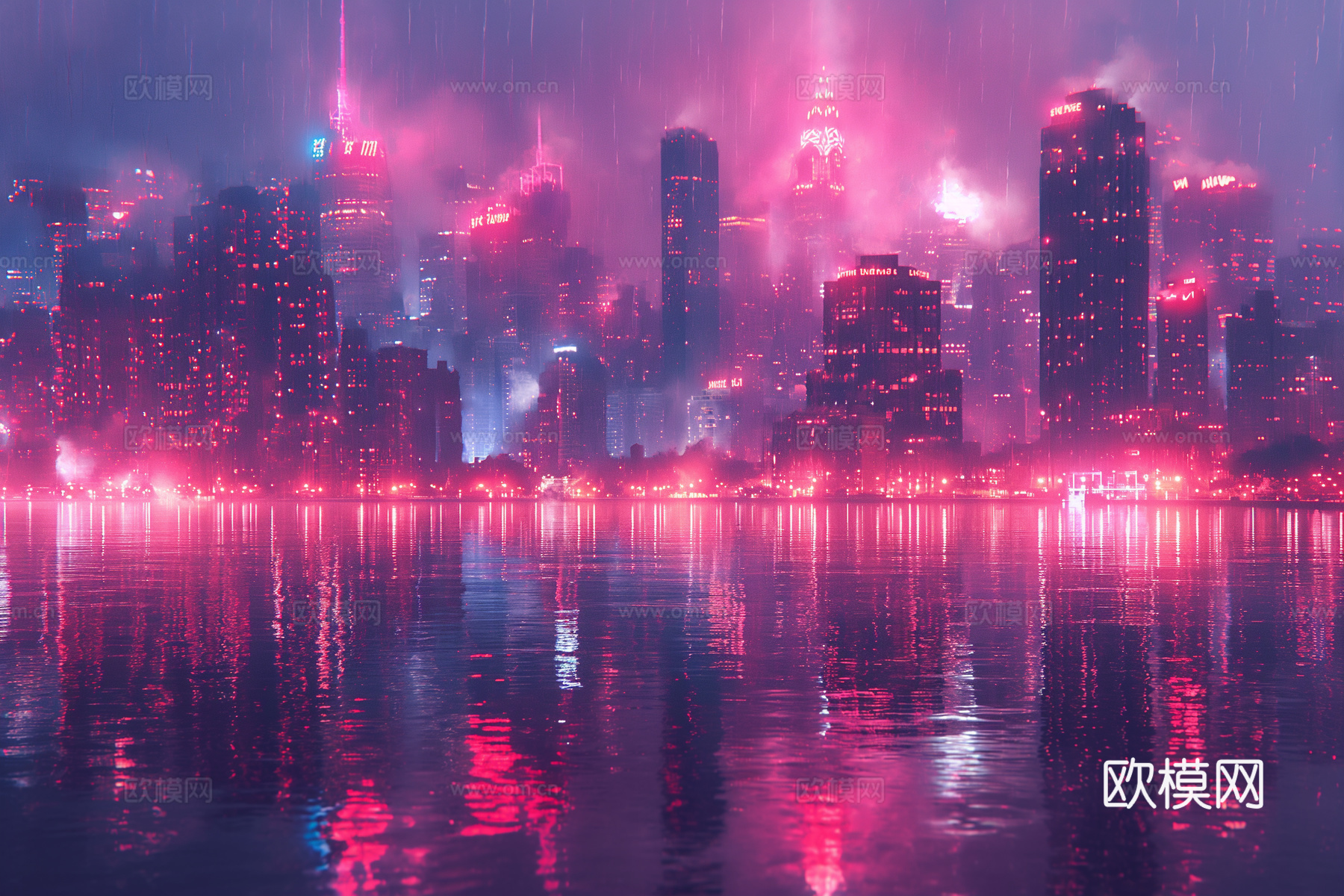 夜晚都市外景