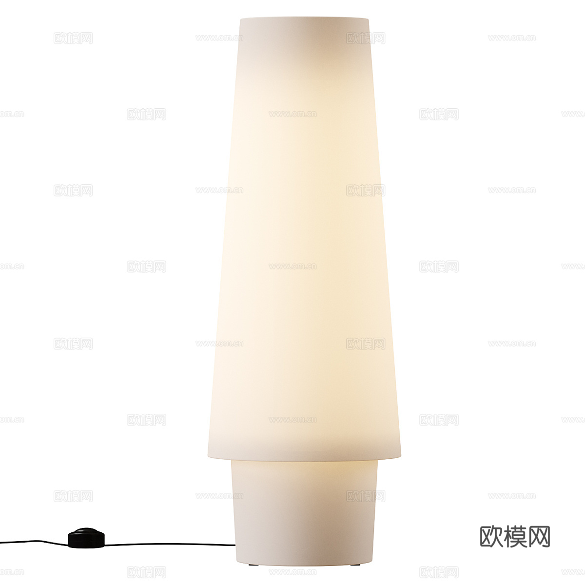 新中式落地灯 纸灯3d模型