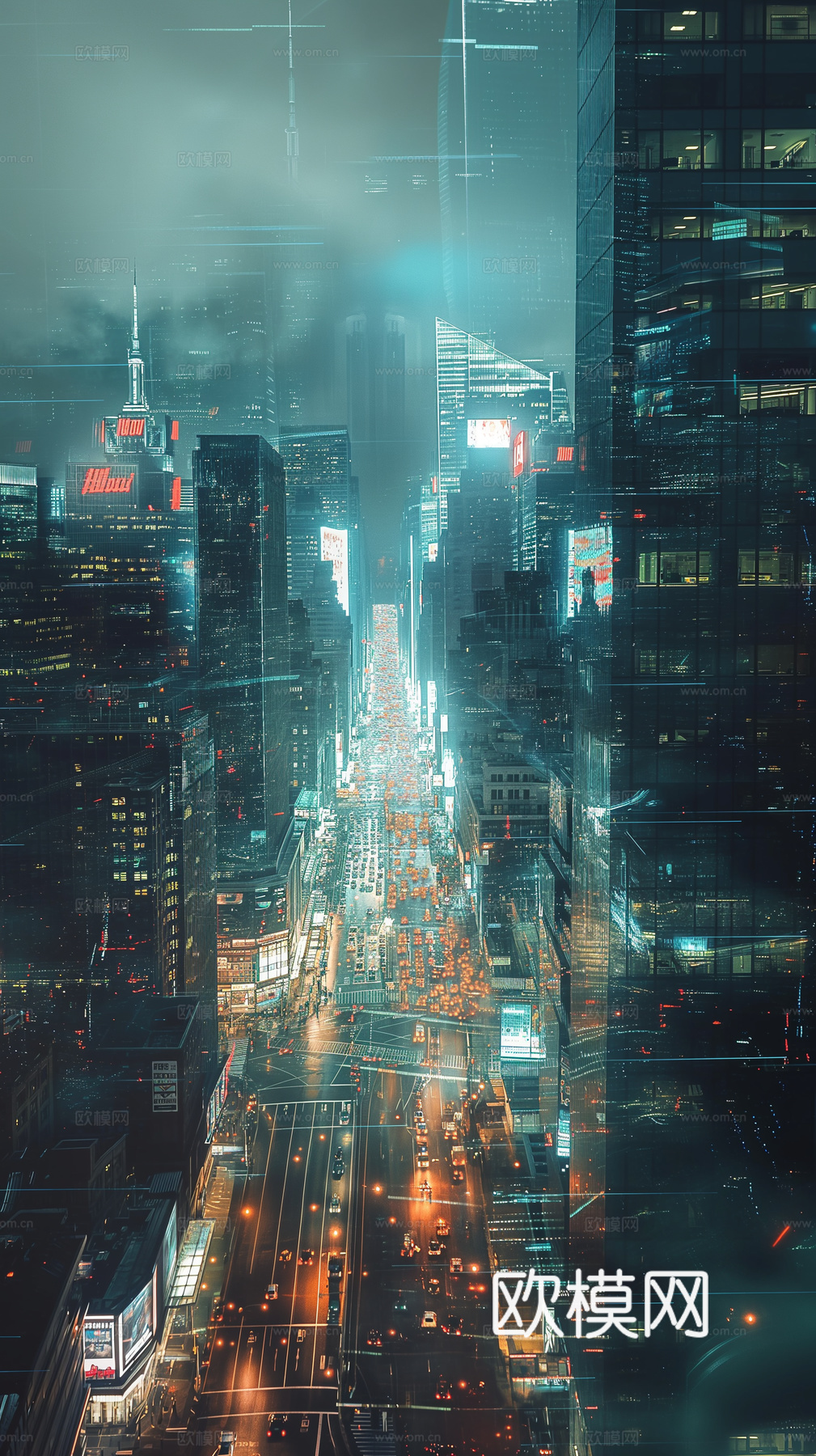 夜晚都市外景