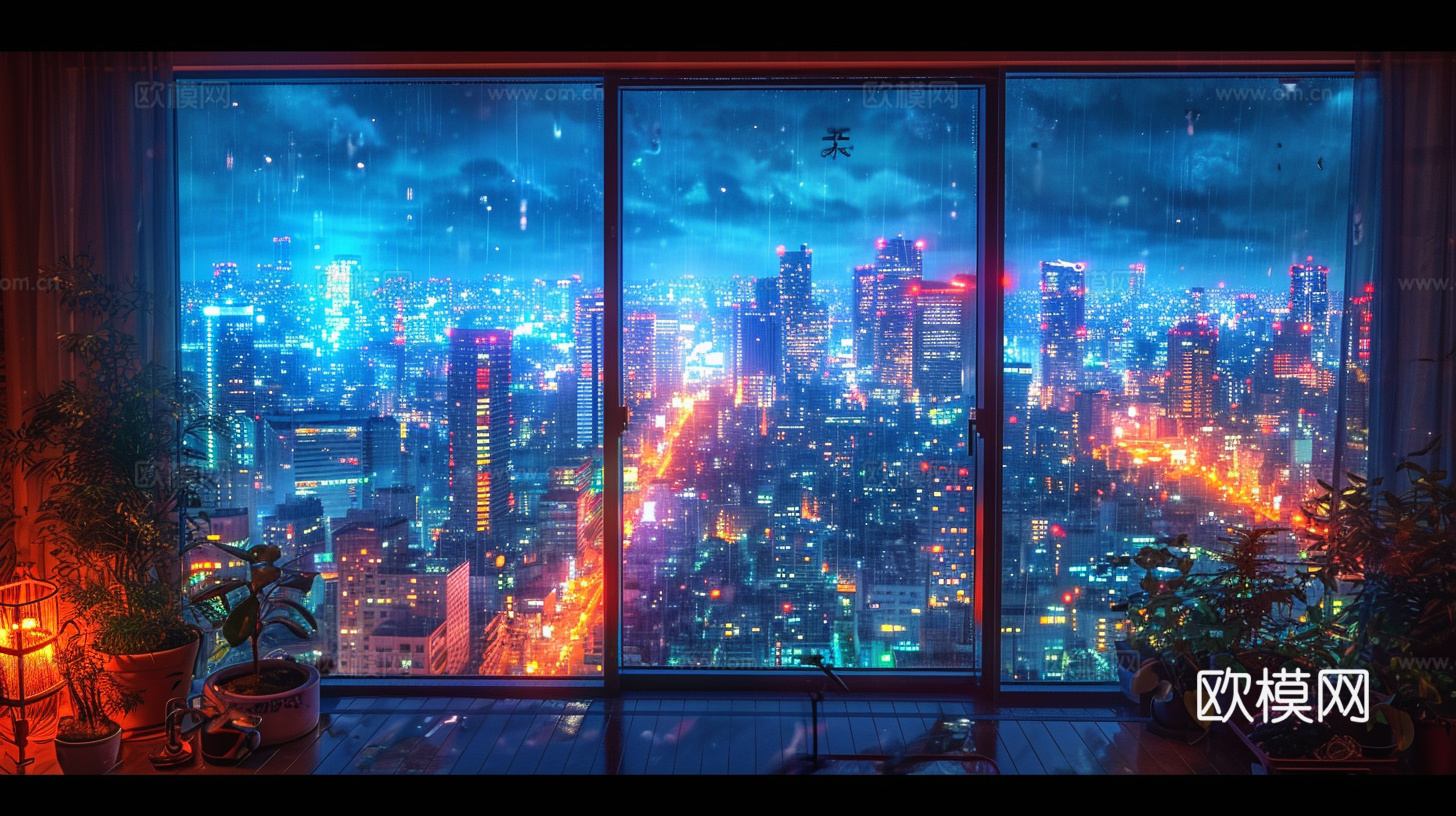 夜晚都市外景