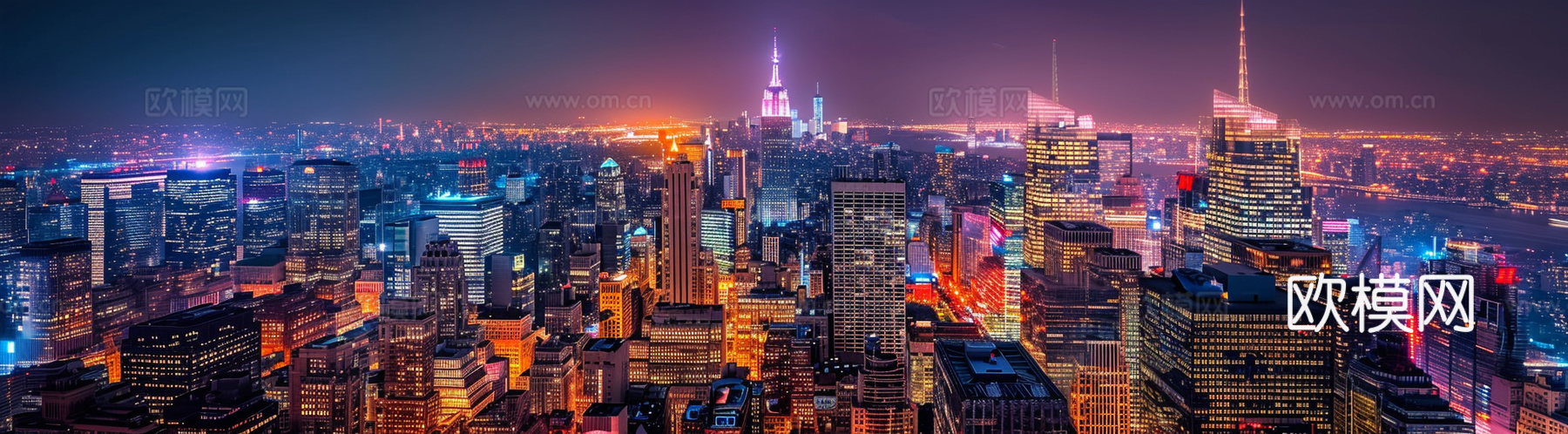夜晚都市外景