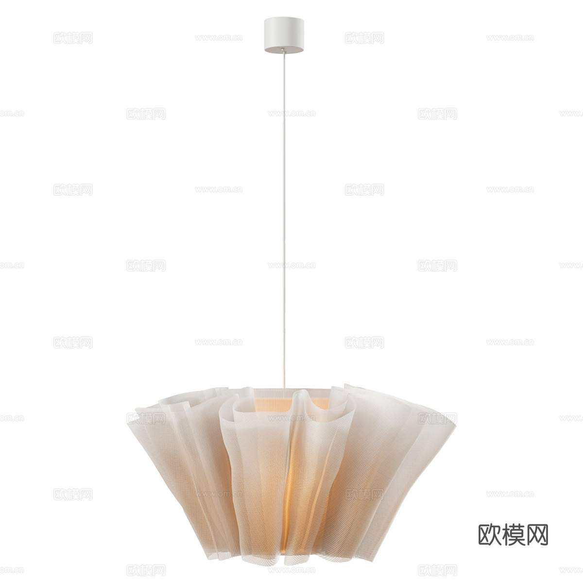 现代轻奢装饰吊灯3d模型