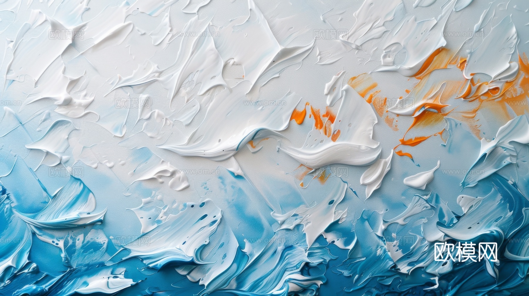 3D立体肌理油画涂抹背景壁纸