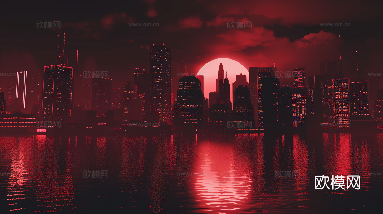 夜晚都市外景