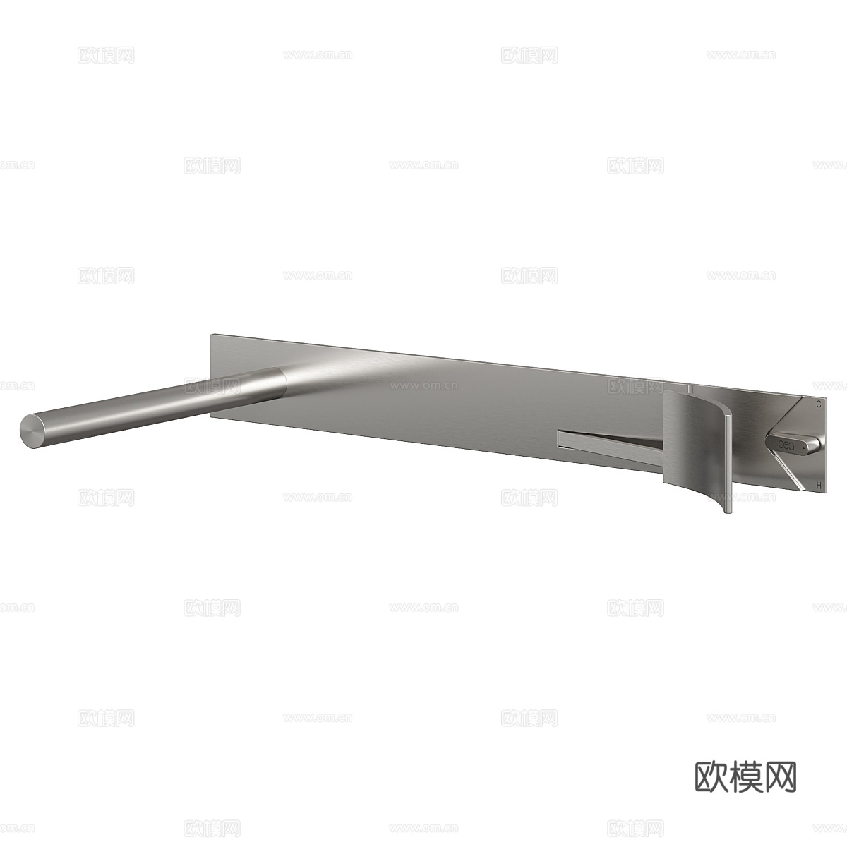 现代极简浴室花洒3d模型