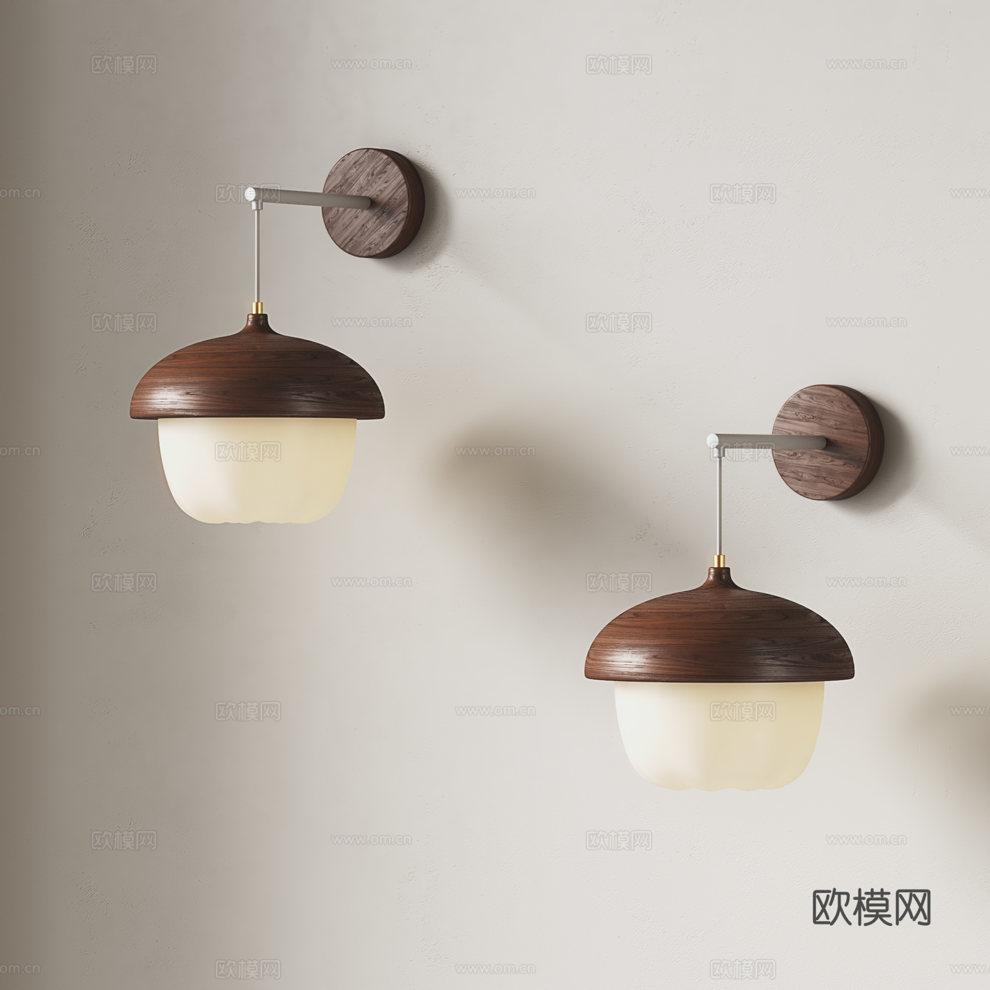 中古风壁灯 复古风壁灯 意式壁灯 床头壁灯 侘寂风壁灯su模型