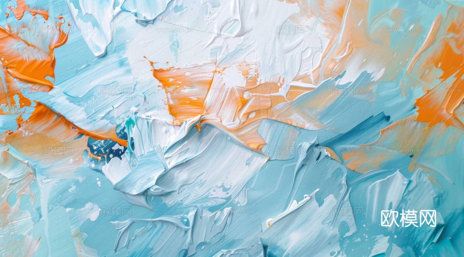 3D立体肌理油画涂抹背景壁纸