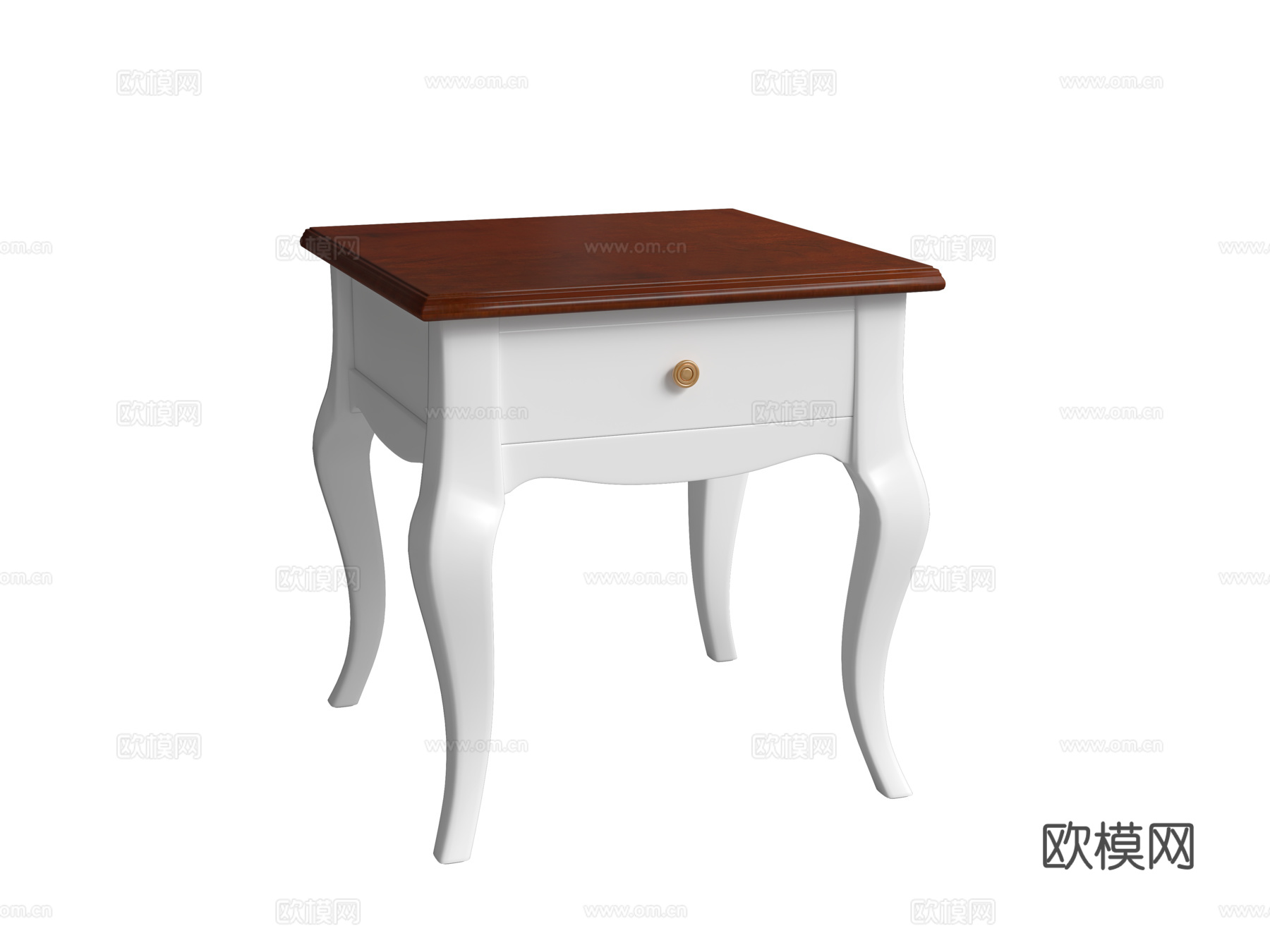 美式边几3d模型