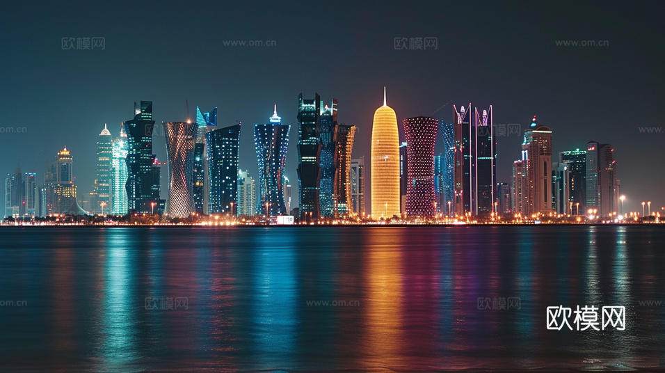 夜晚都市外景下載(渲染圖6)