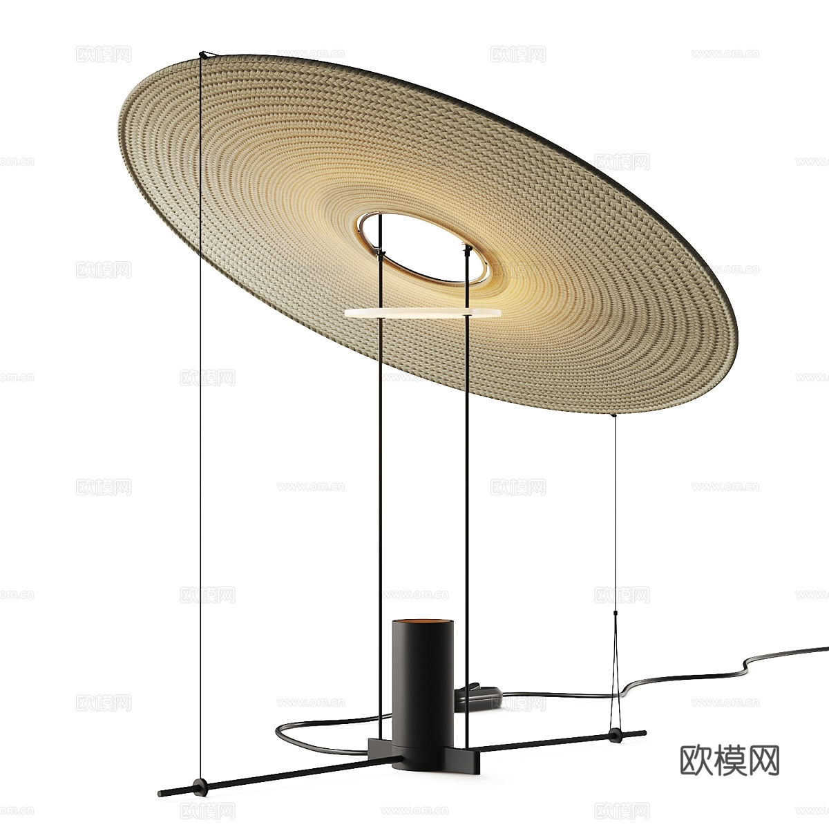现代极简台灯3d模型