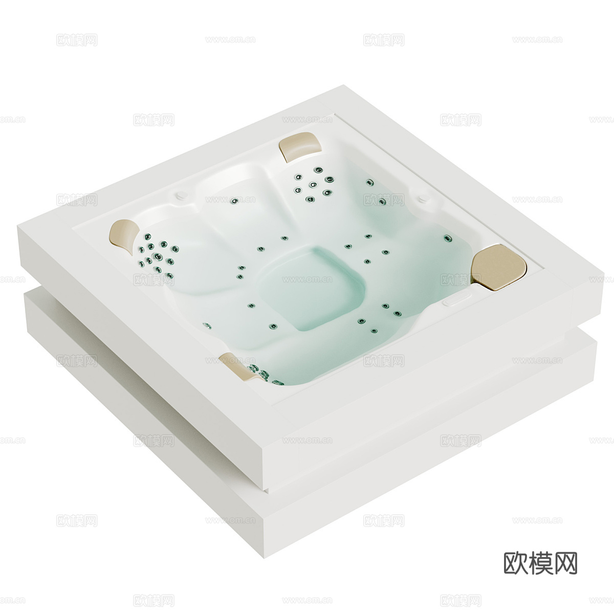 浴缸 泡池3d模型