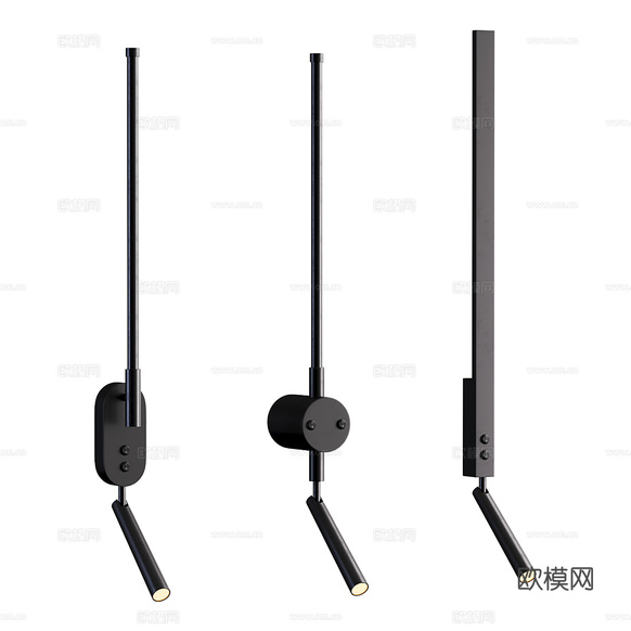現(xiàn)代意式極簡長條壁燈3d模型下載(渲染圖1)
