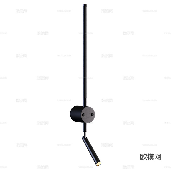 現(xiàn)代意式極簡長條壁燈3d模型下載(渲染圖2)