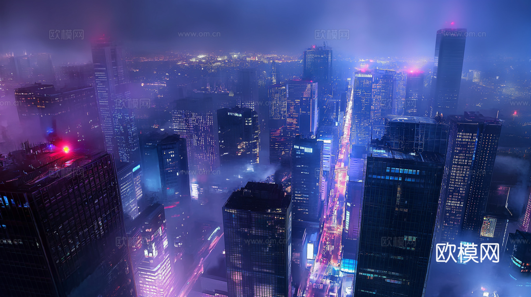夜晚都市外景