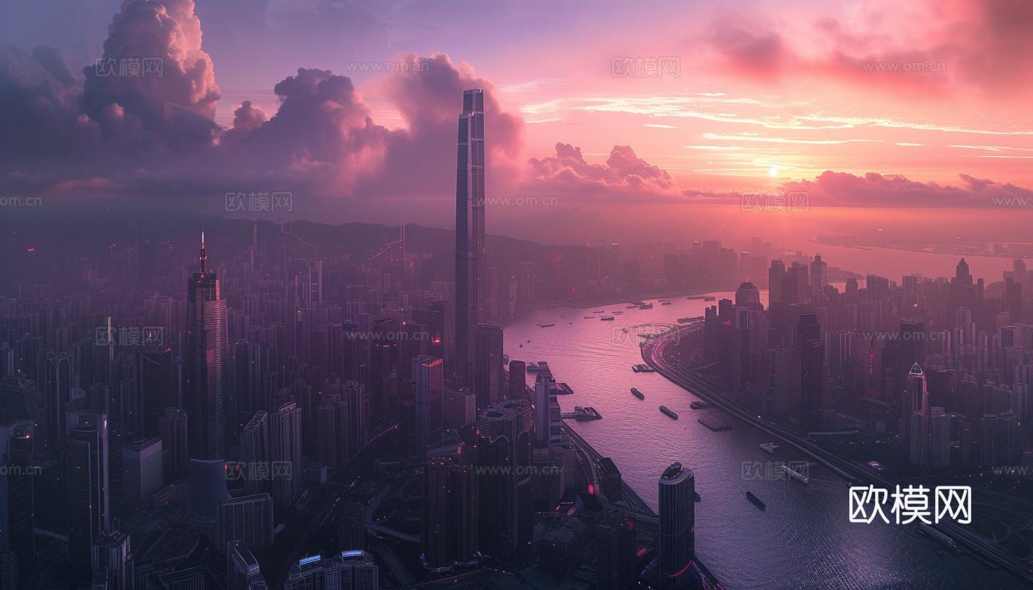 夜晚都市外景