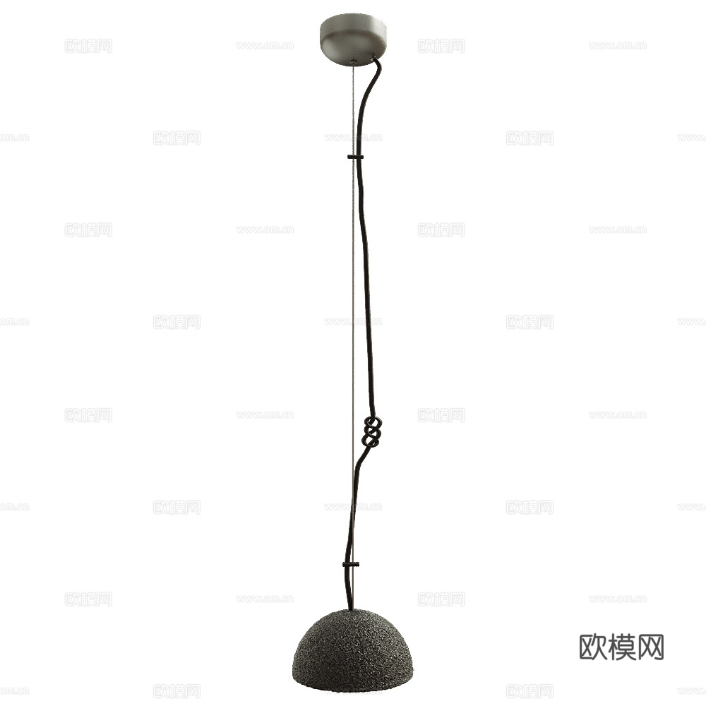 现代意式装饰吊灯3d模型