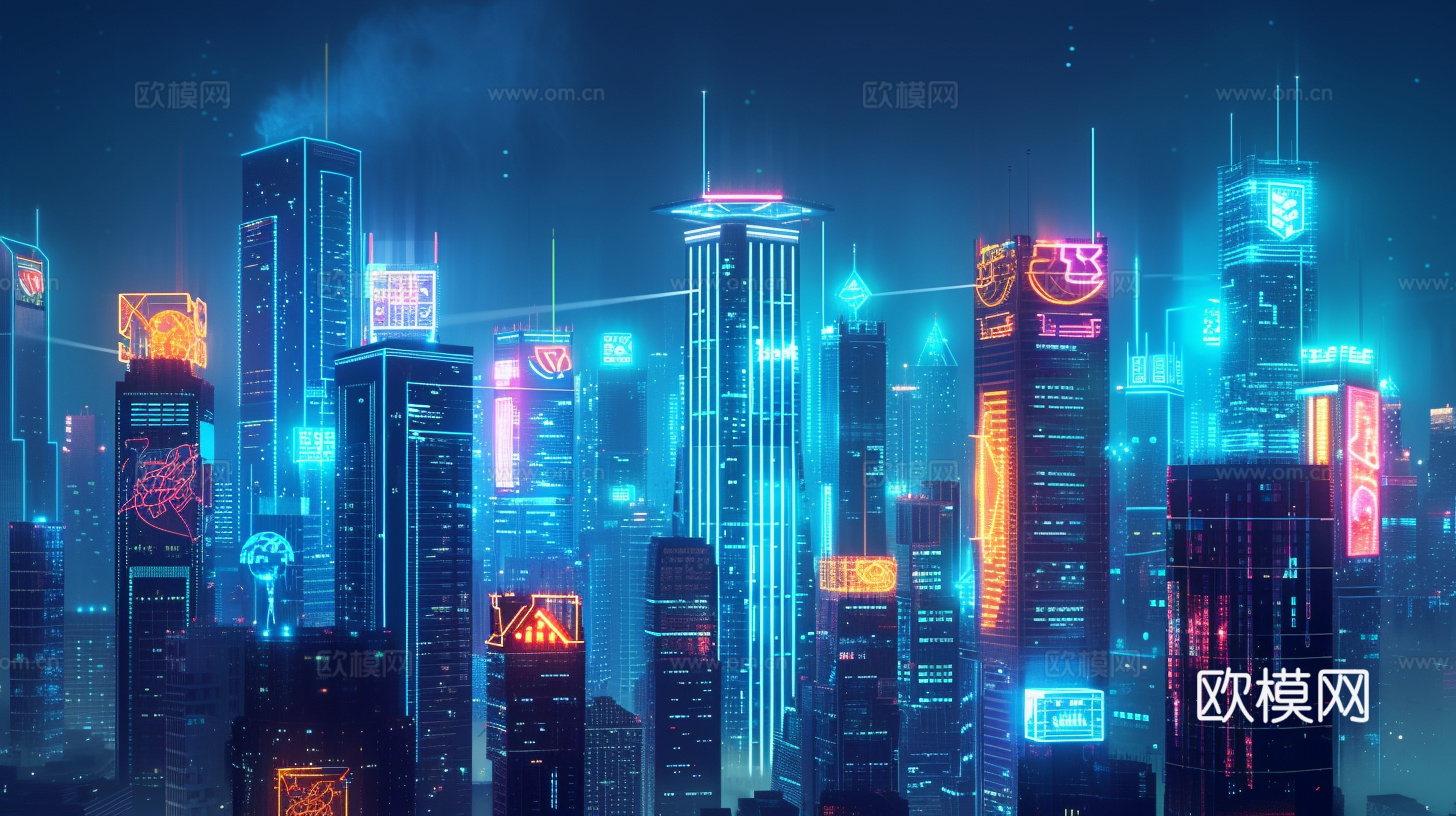 夜晚都市外景
