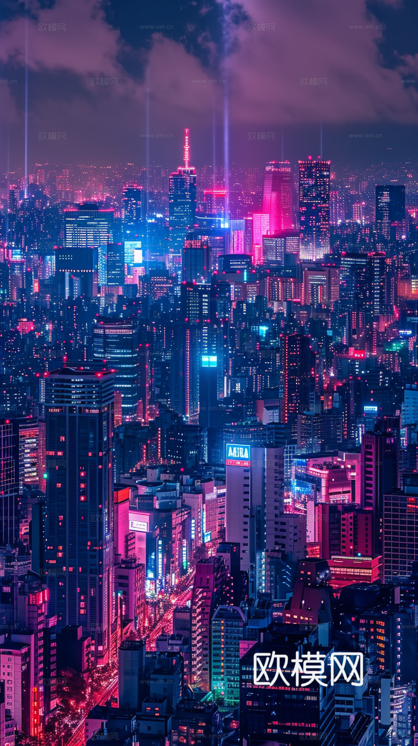 夜晚都市外景