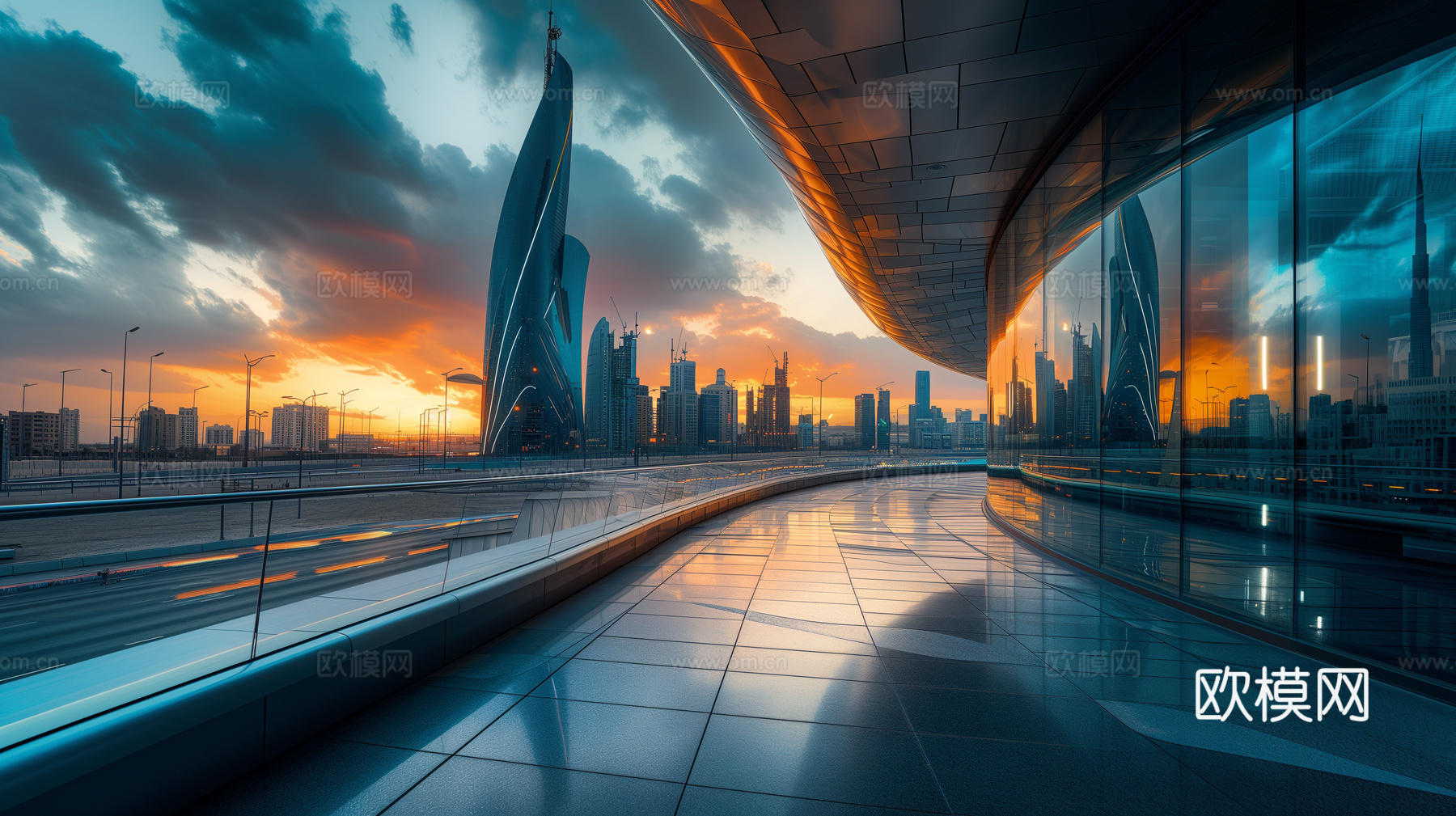 夜晚都市外景下载（渲染图7）