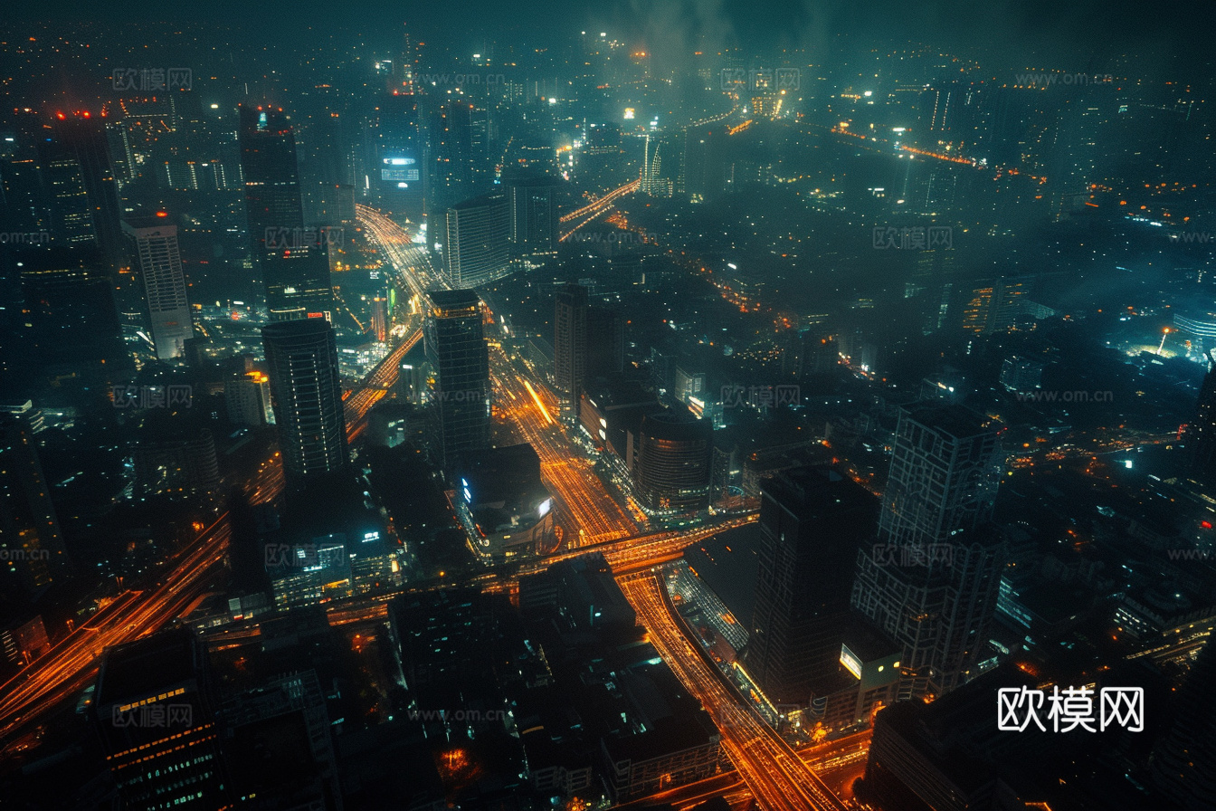 夜晚都市外景