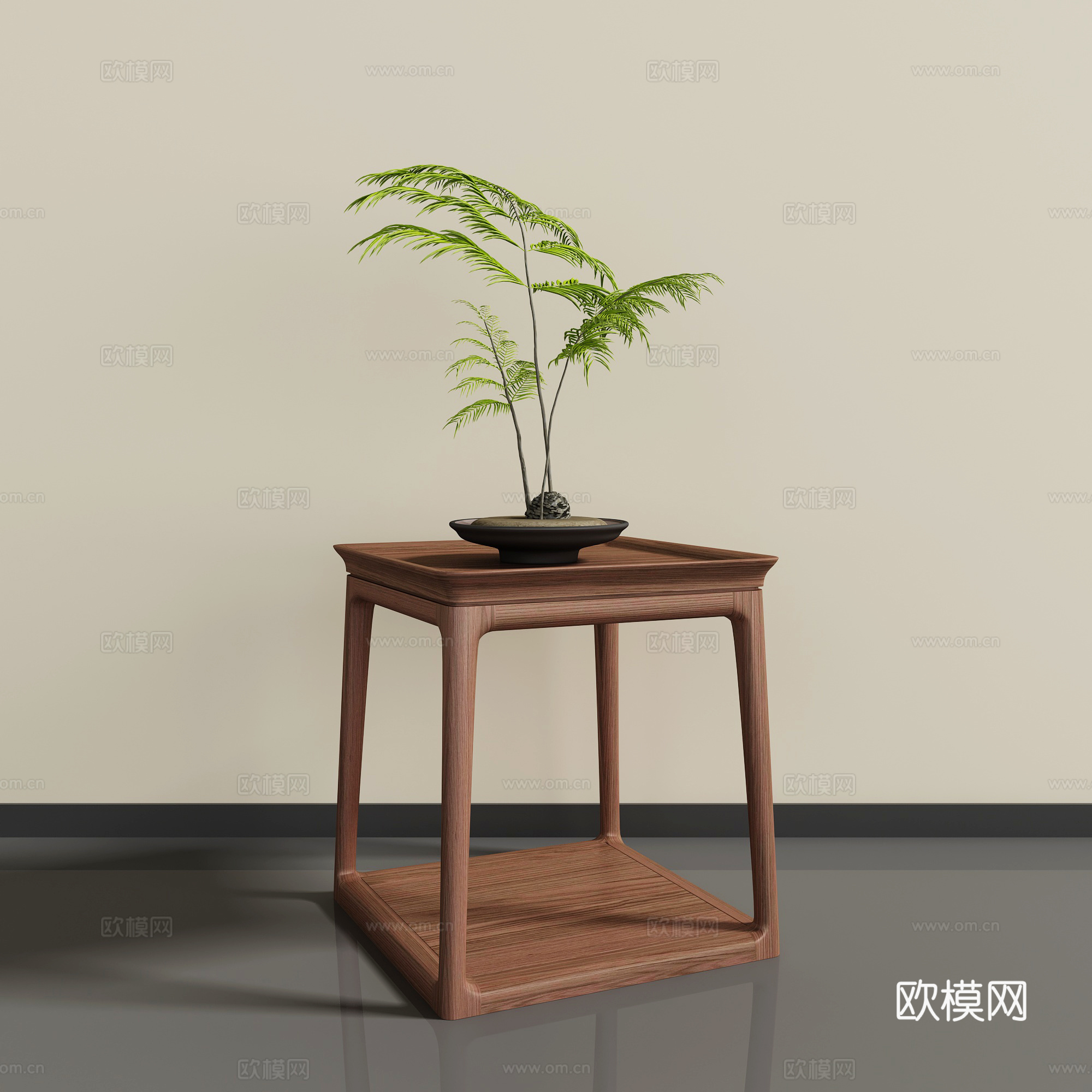 新中式角几3d模型