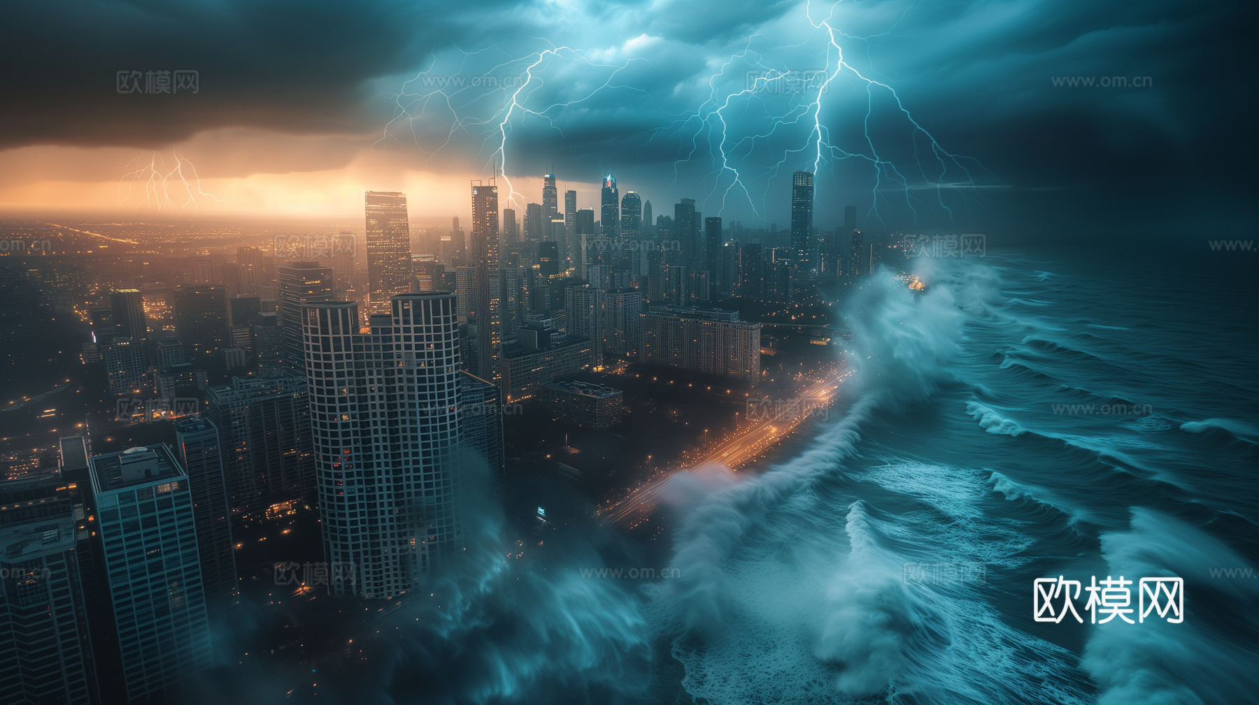 夜晚都市外景下载（渲染图8）