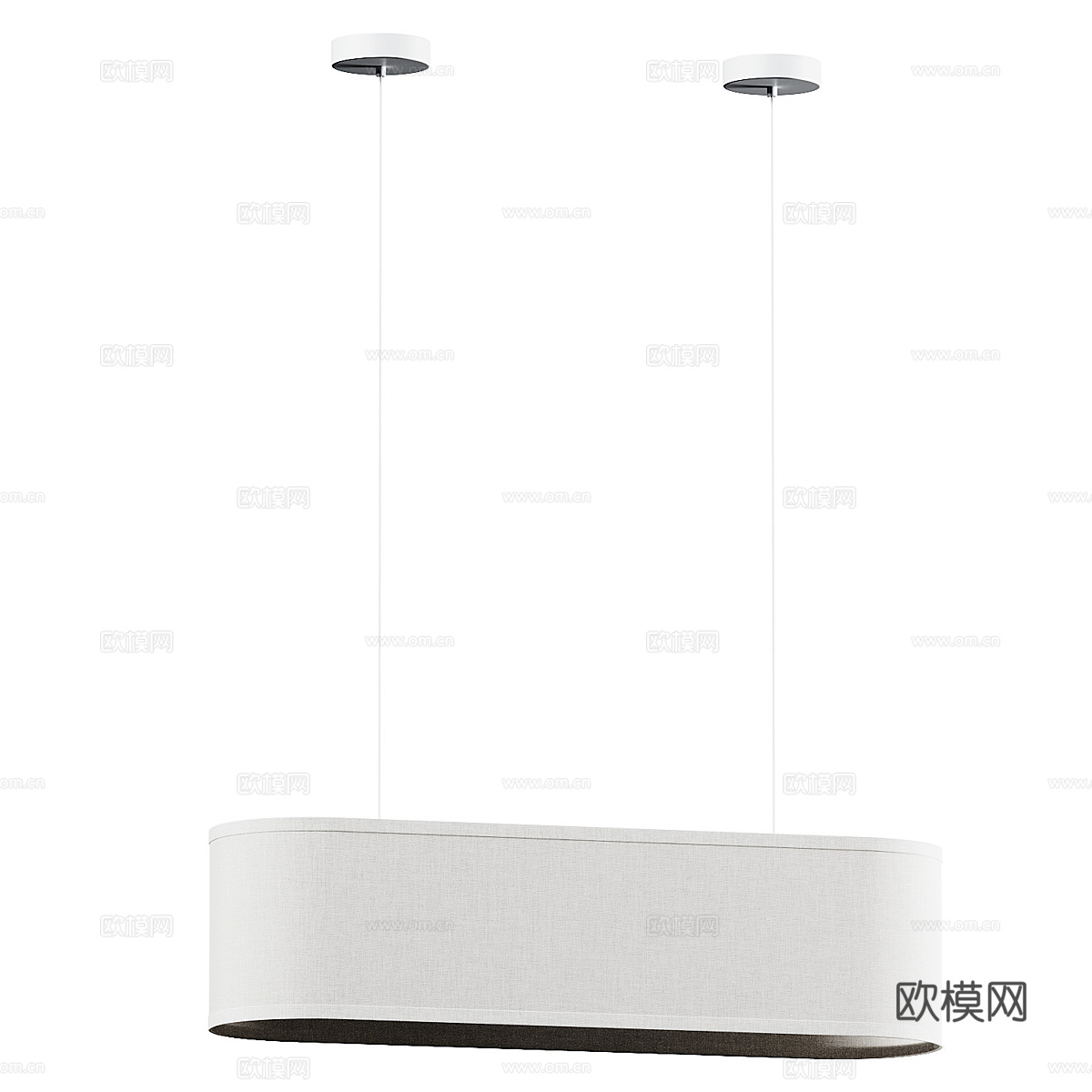 现代意式布艺装饰吊灯3d模型