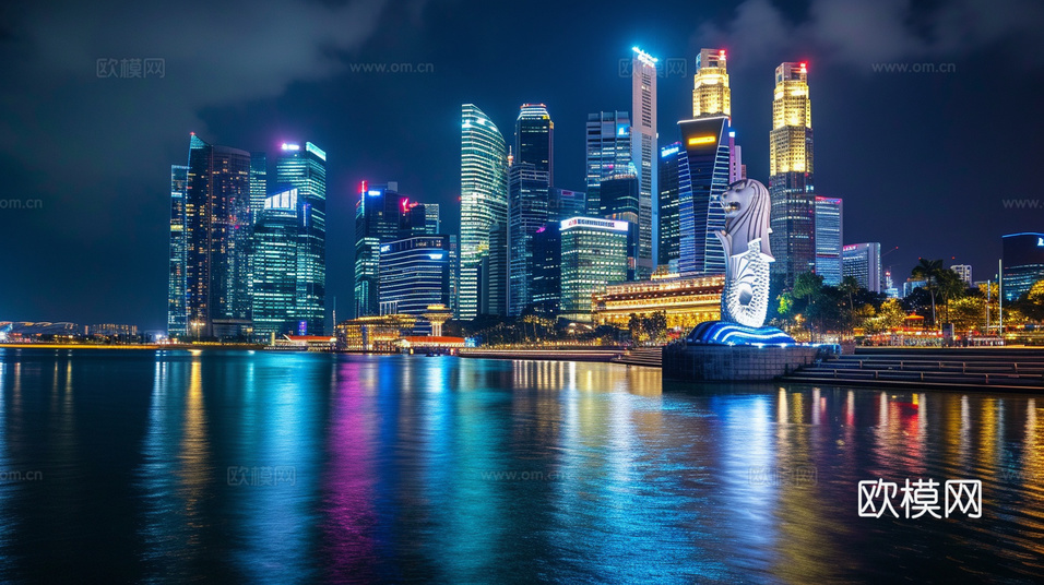 夜晚都市外景下載(渲染圖5)
