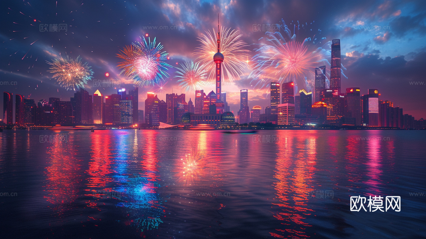 夜晚都市外景下载（渲染图4）