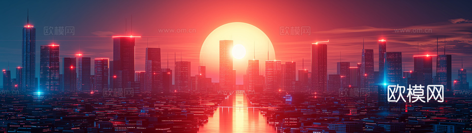 夜晚都市外景下载(渲染图5)