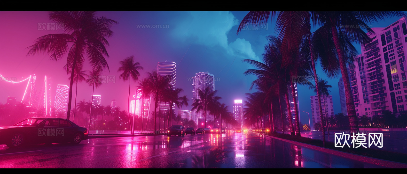 夜晚都市外景