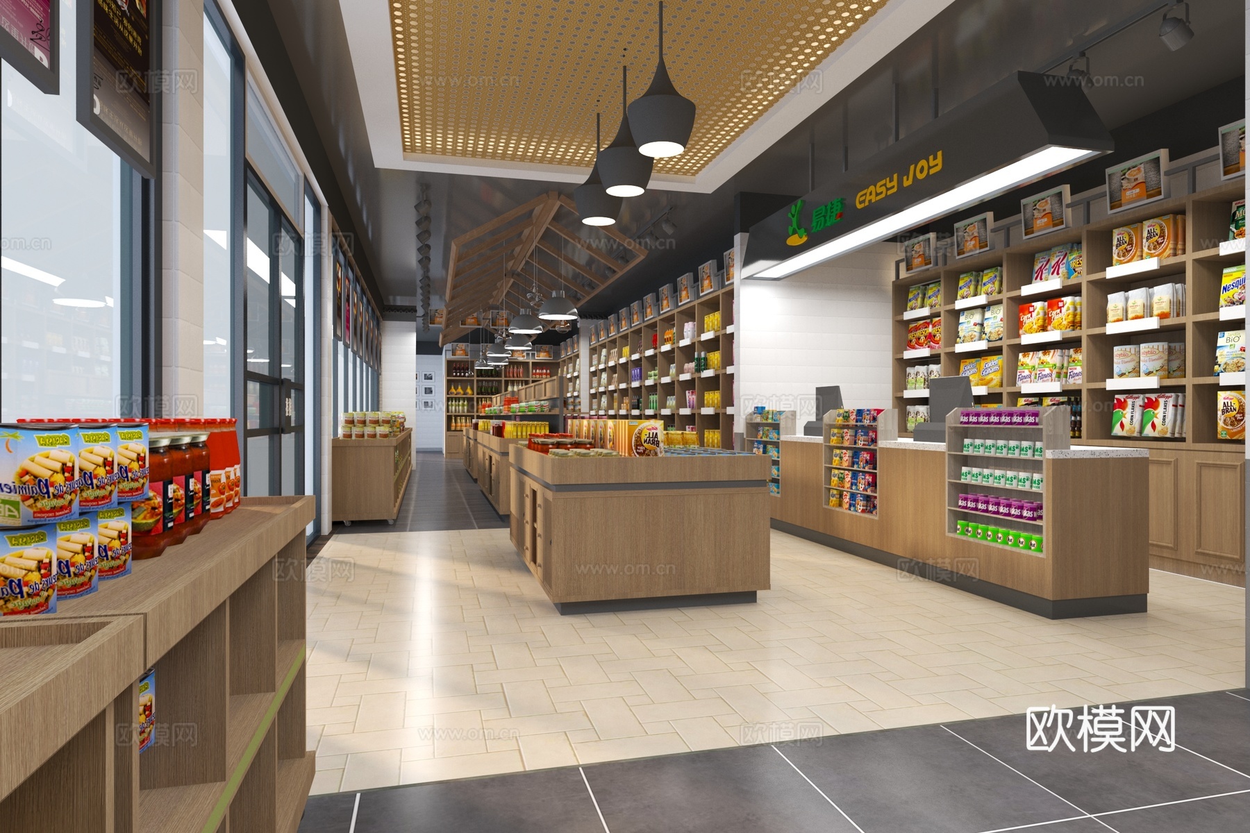 现代文创商店3d模型