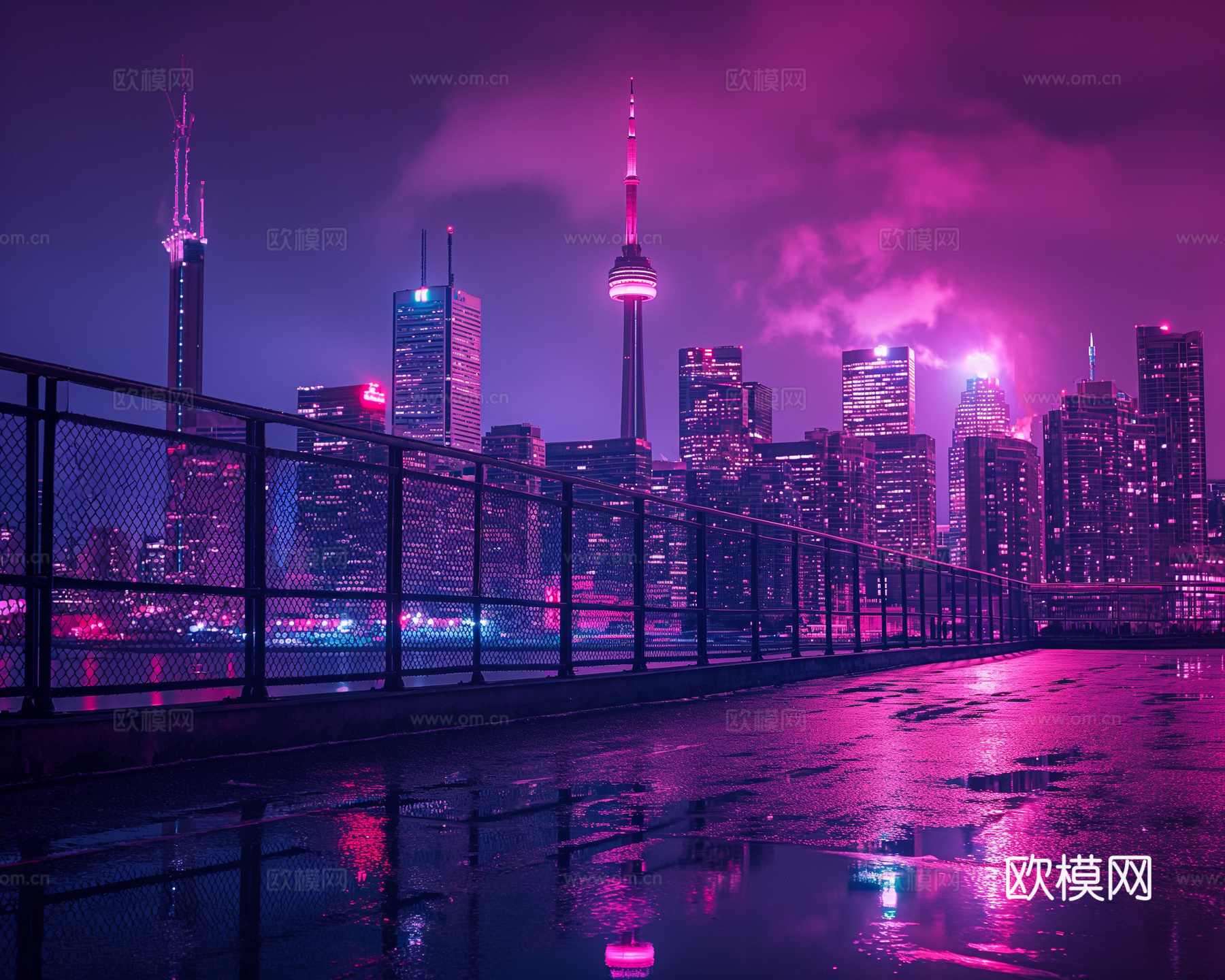 夜晚都市外景