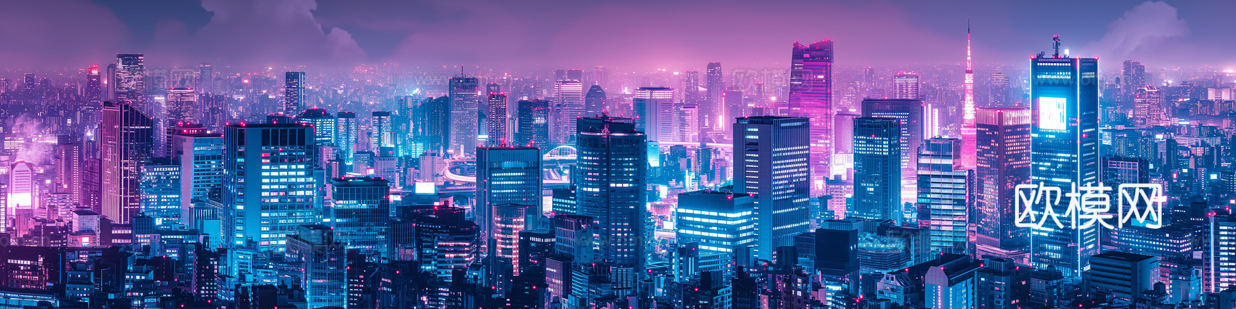 夜晚都市外景