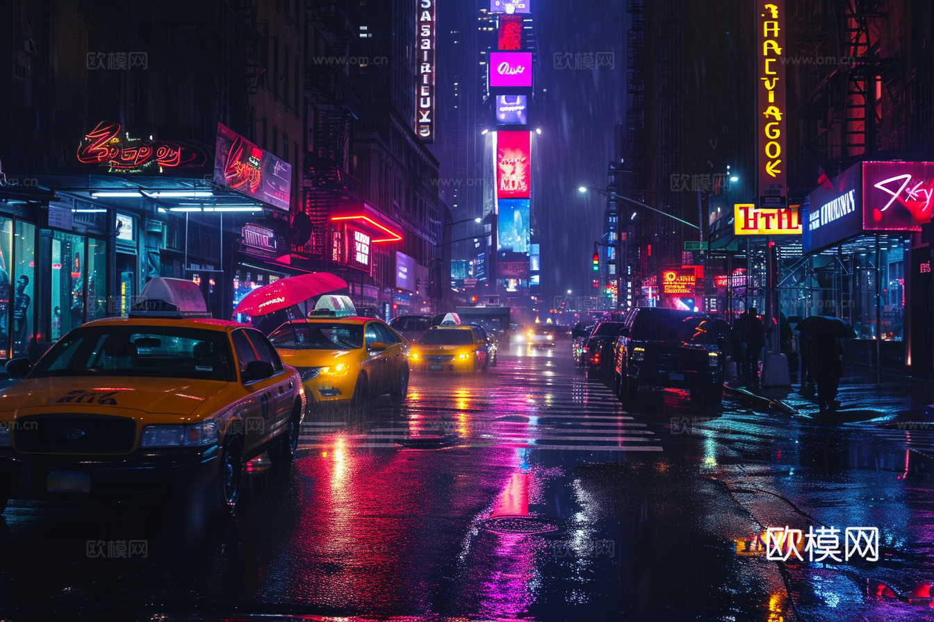 夜晚都市外景