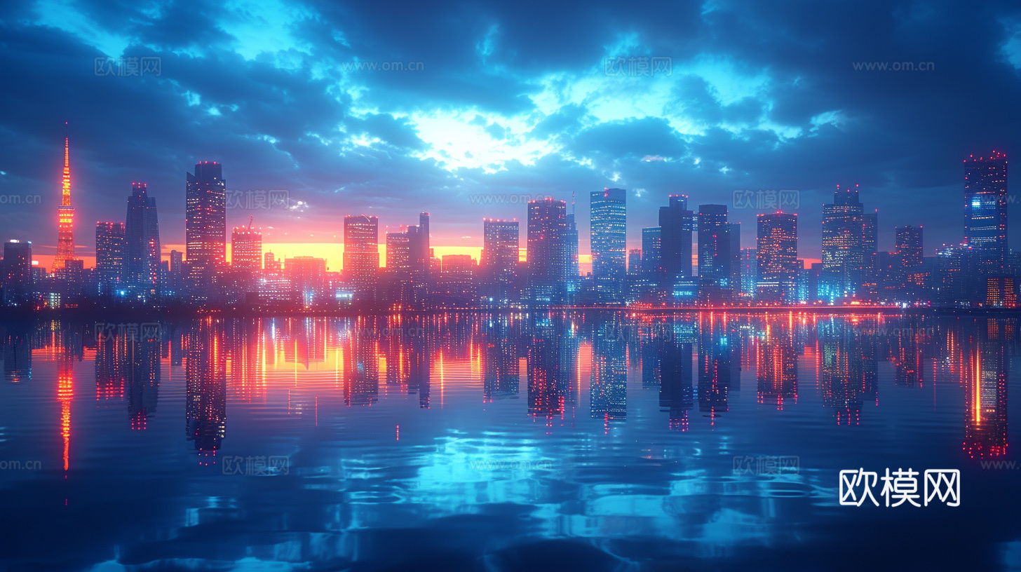 夜晚都市外景