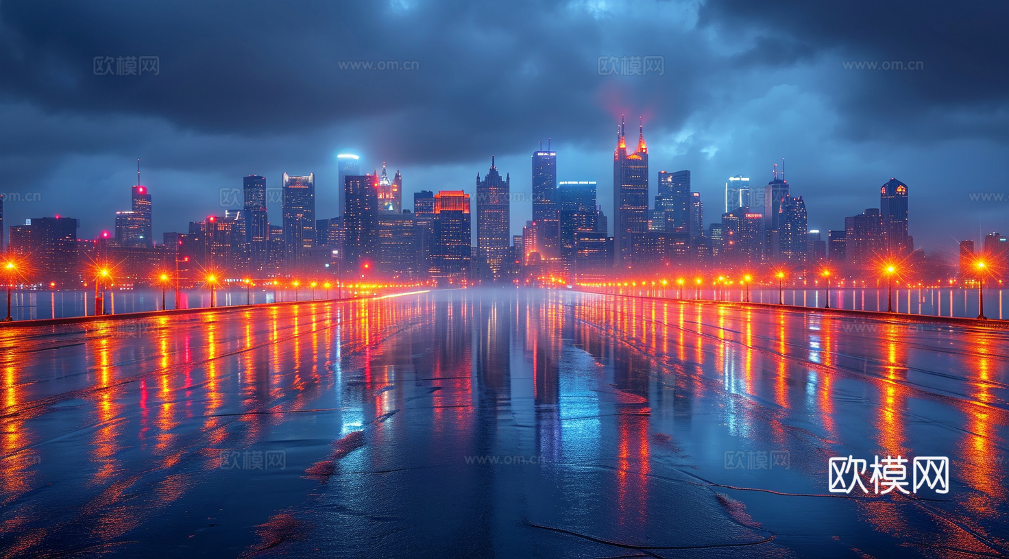 夜晚都市外景