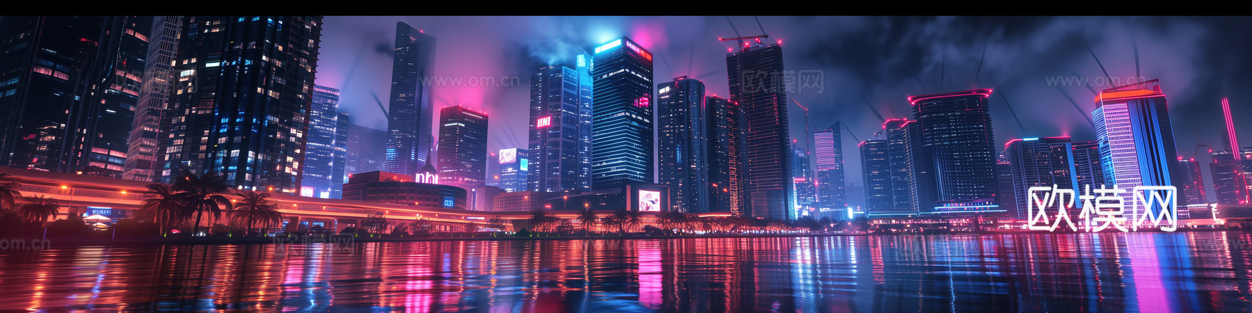 夜晚都市外景