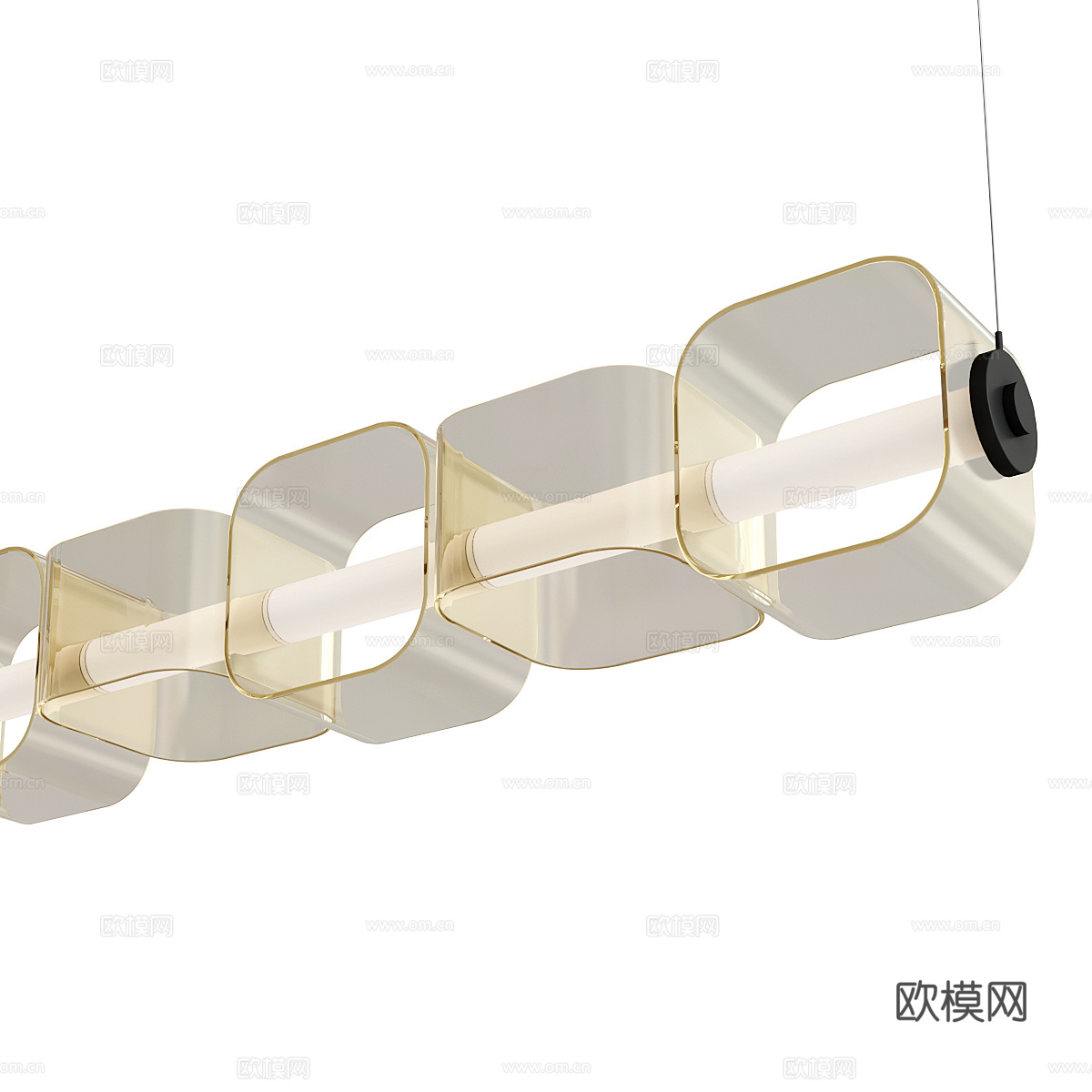 现代意式极简装饰吊灯3d模型