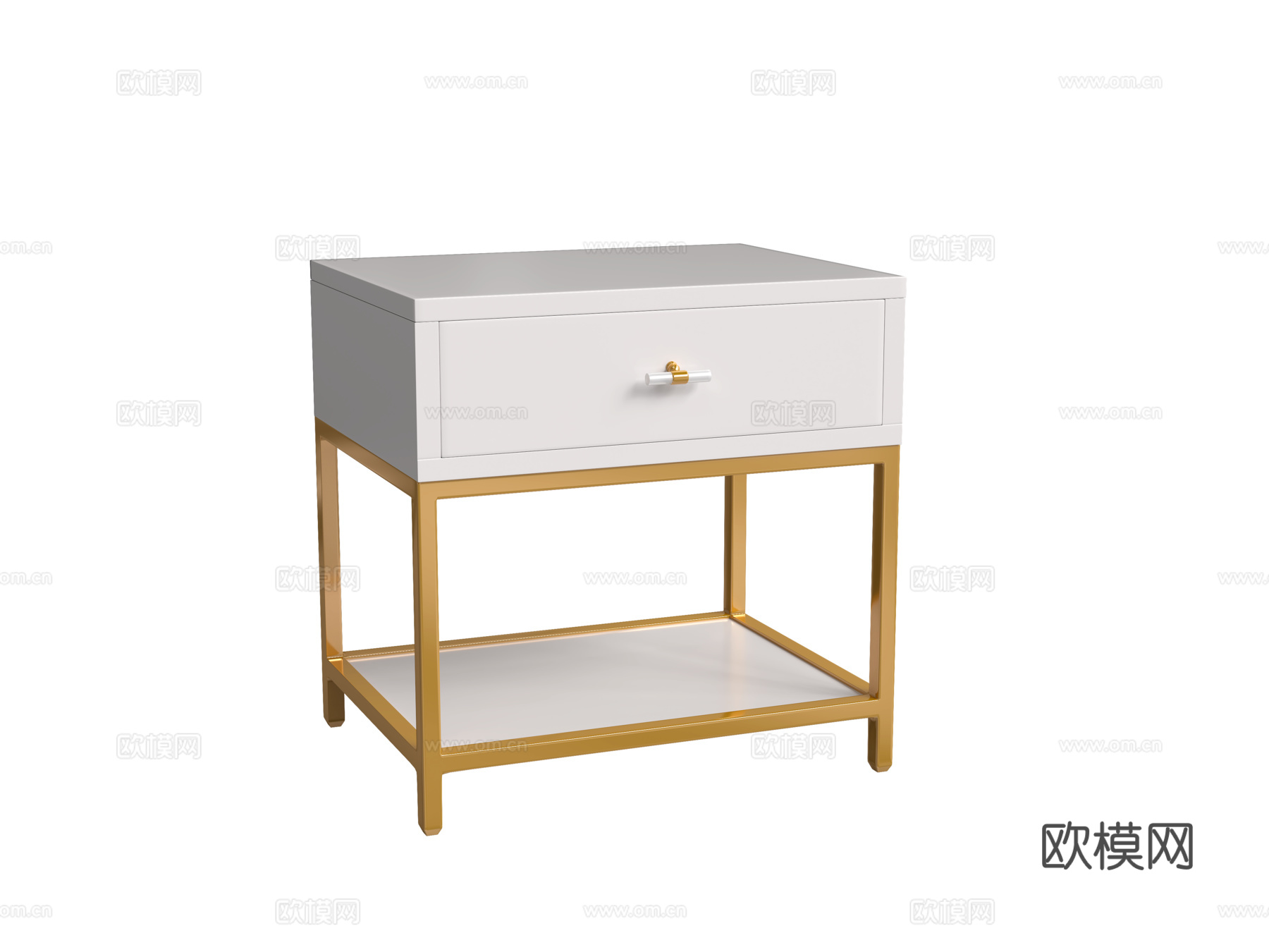 轻奢边几角几3d模型