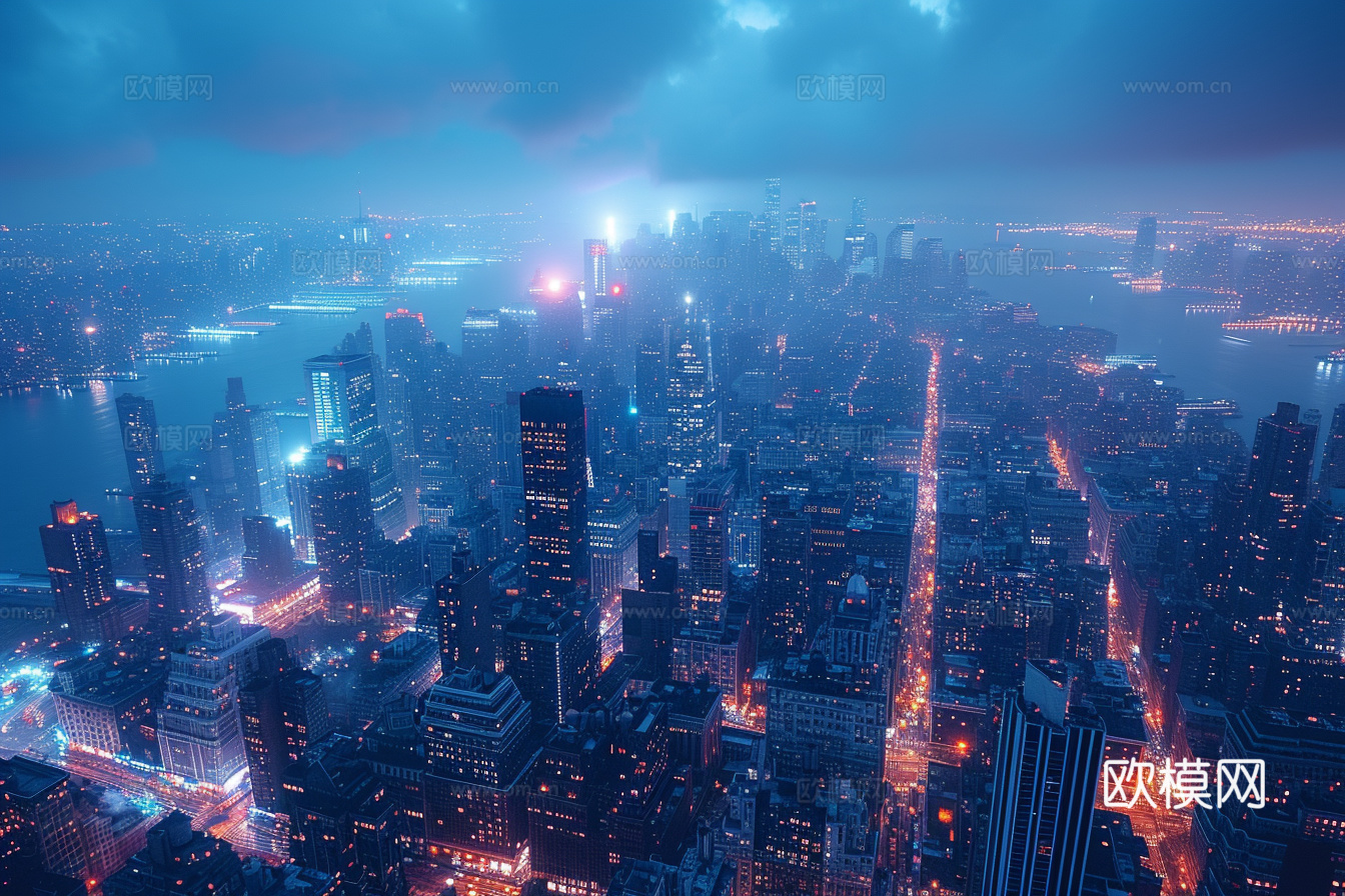 夜晚都市外景下载（渲染图6）